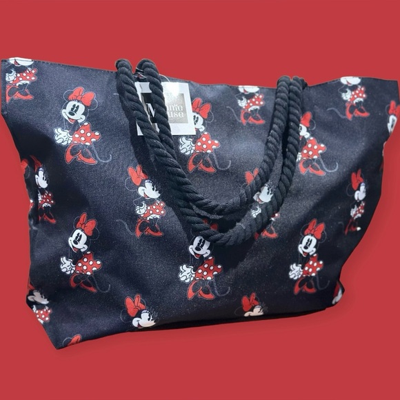 Disney Minnie Mouse Canvas / Tote with Rope Handle - Picture 2 of 2